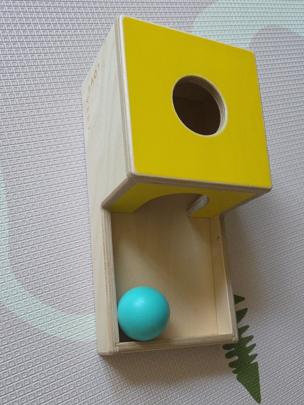 Lovevery The Inspector Wooden Ball Drop  With 3 Wooden Balls